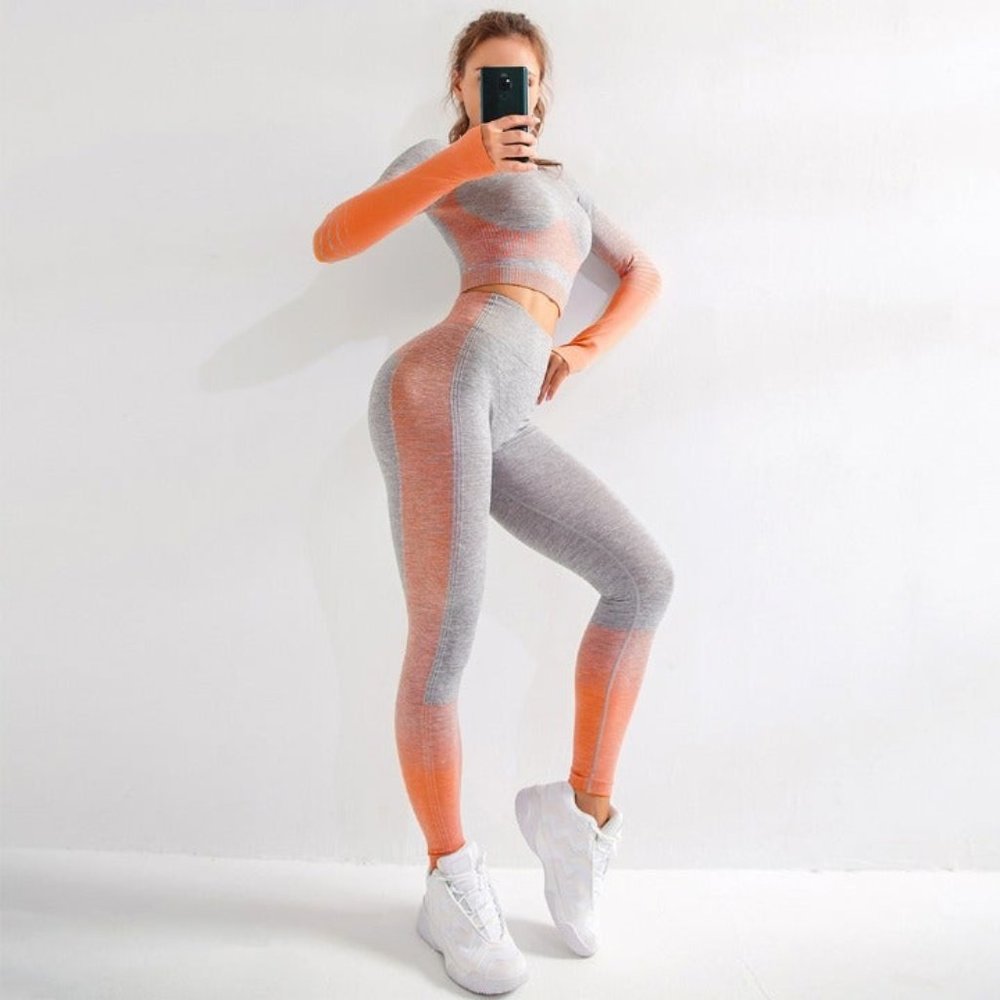 Seamless Set Crop Top & Legging Outfit